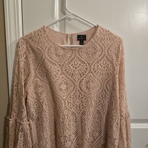 Worthington Lace Top in Blush